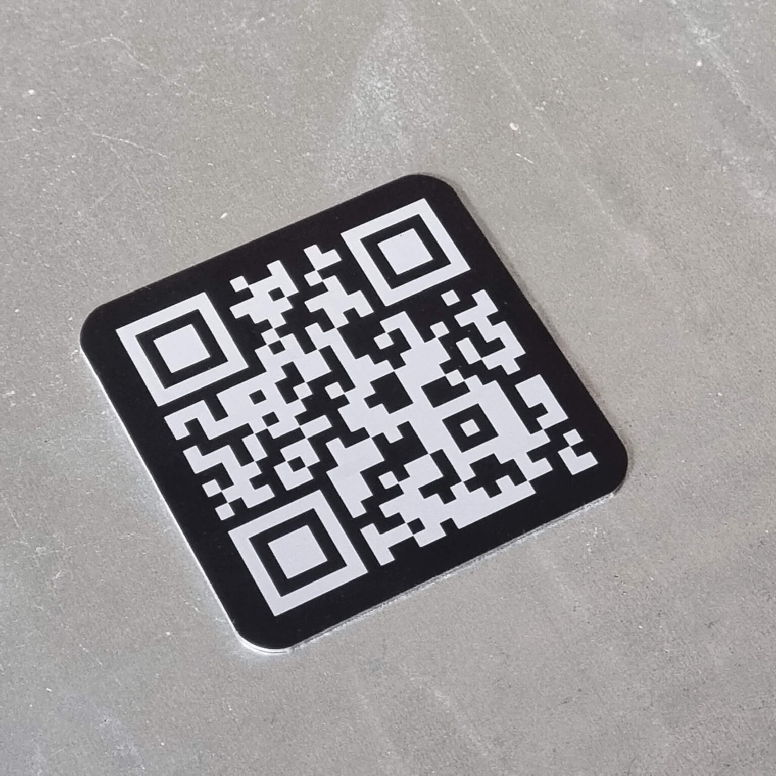 Plaque Qr Code Aluminium Anodis Ep Mm Primolaser