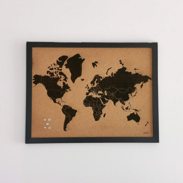 Carte du monde en liège