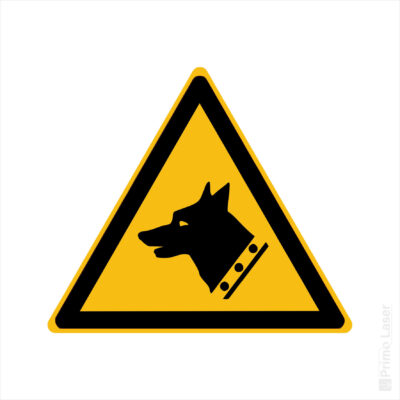 Signalétique danger chien de garde W013