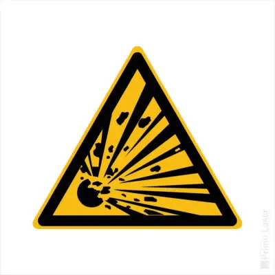 Signalétique Danger - Matières explosives, risque d’explosion W002 - NF 7010