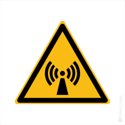 Signalétique danger radiations non ionisantes W005