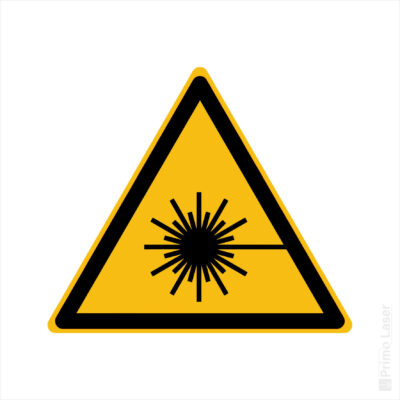 Signalétique danger rayonnement laser W004