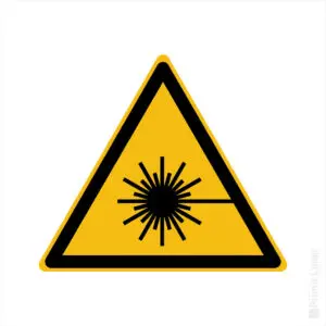 Signalétique Danger – Rayonnement laser W004 - NF 7010