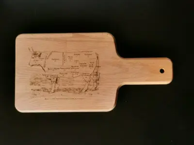 Planche à découper personnalisée en bois