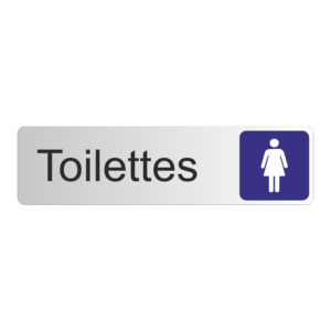 Plaque de porte Toilettes femmes