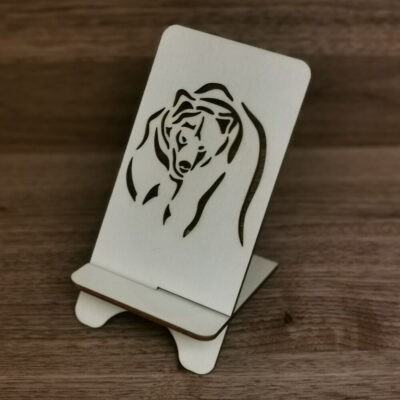 Support téléphone en bois