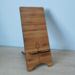 Support téléphone en bois