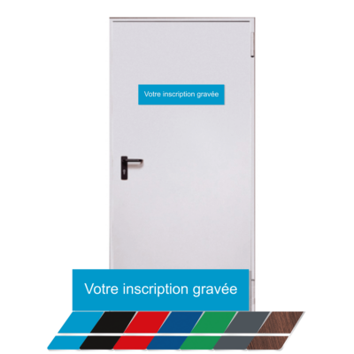 Signalétique gravée Gamme couleurs