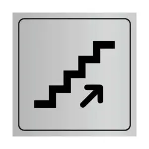 Plaque signalétique avec pictogramme montée escaliers