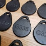 Badge de contrôle d'accès gravé au laser