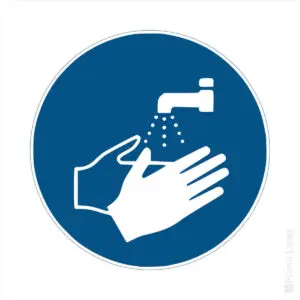 Signalétique Obligation – Lavage des mains obligatoire M011