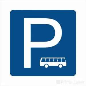 Plaque signalétique parking bus car
