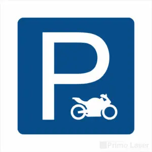 Plaque signalétique parking moto - 2 roues