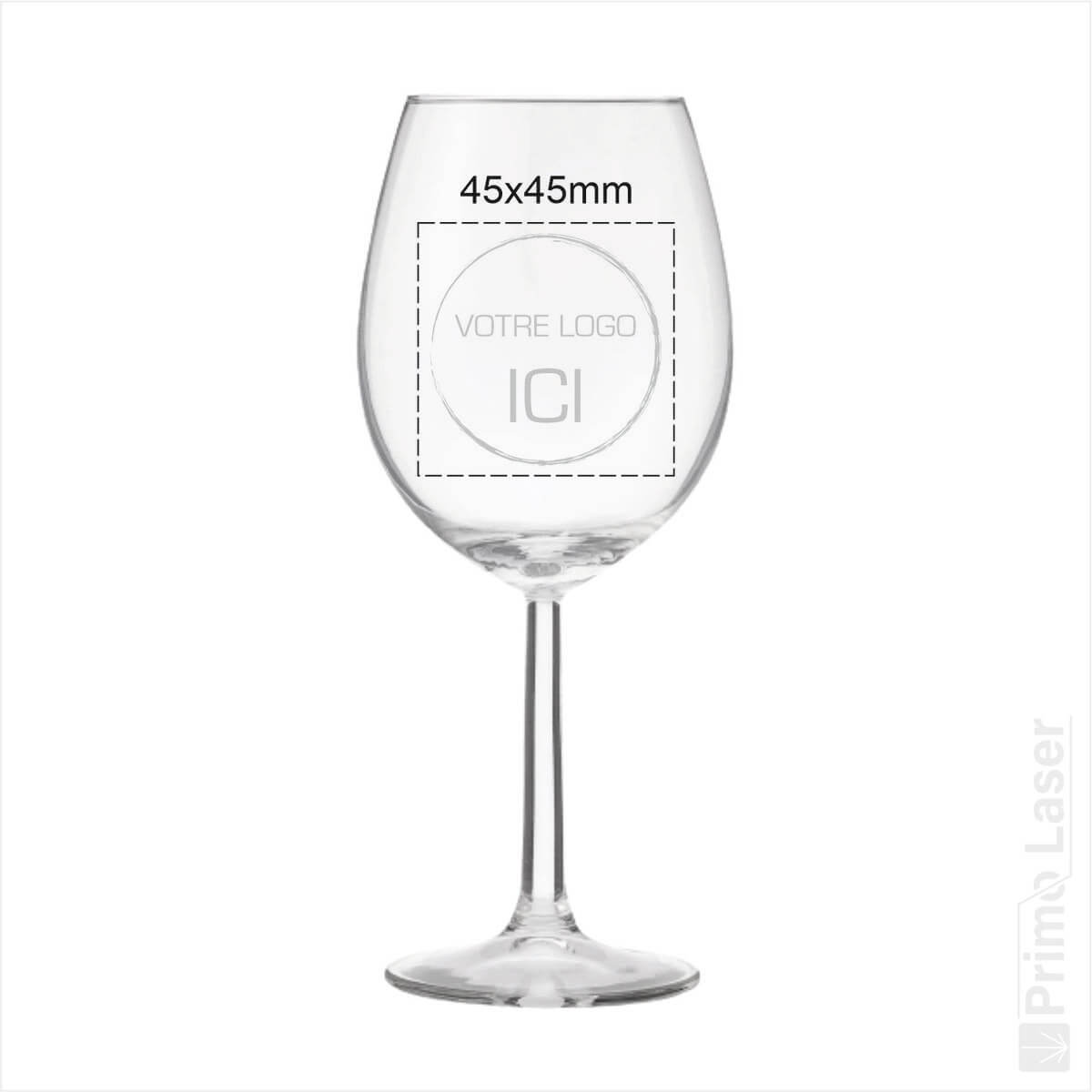 Coffret bois avec 1 verre à vin 43cl - Gravé avec photo, texte ou logo -  PrimoLaser