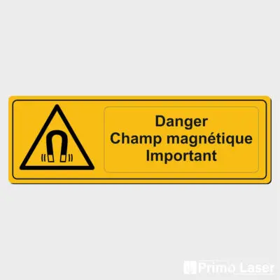 Signalétique danger - Champ magnétique important