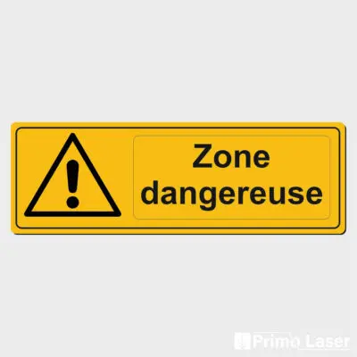 Signalétique danger - zone dangereuse