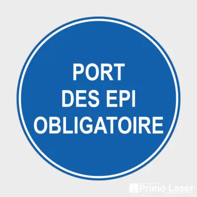 Plaque Port des EPI obligatoire - signalétique obligation