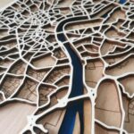 Carte 3D de la ville de Bordeaux en découpe laser
