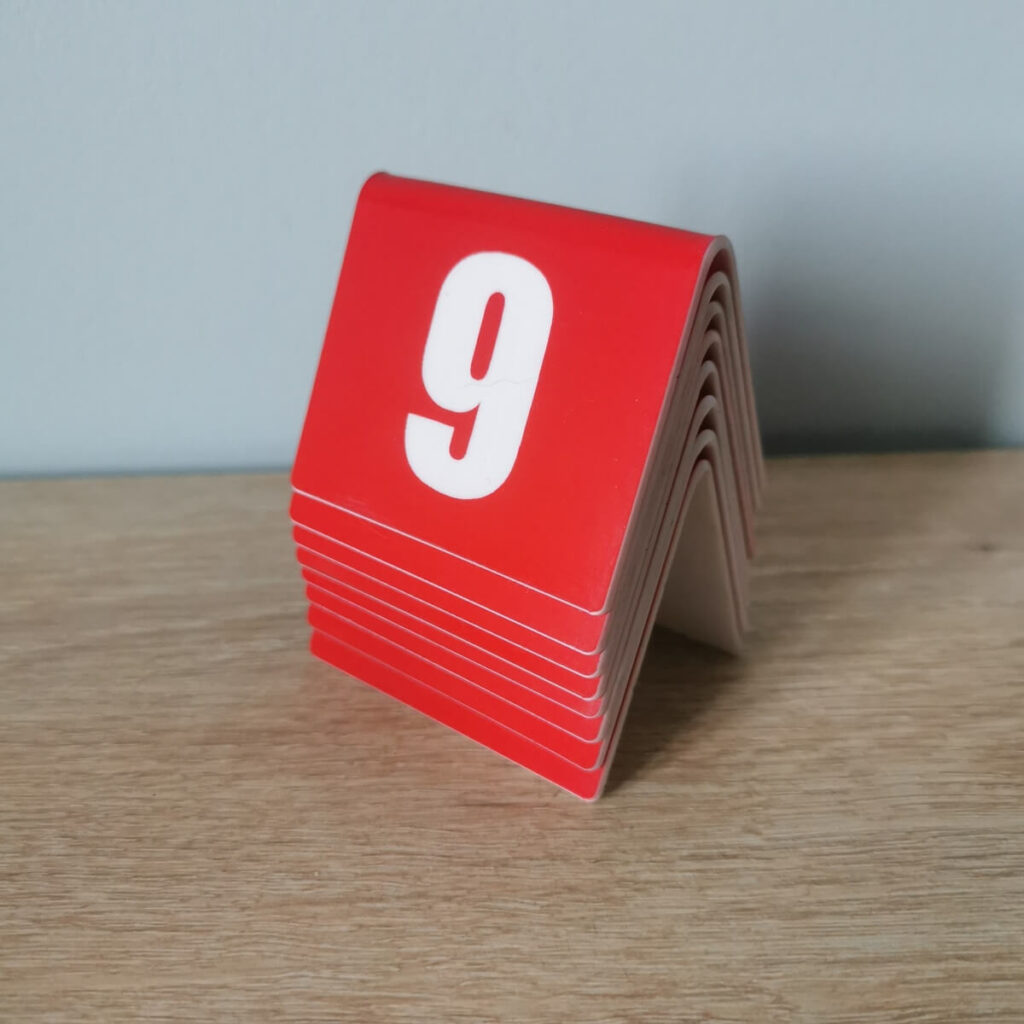 Numéros De Table En Acrylique 1 à 10 - Lot De 10, Dimensions 8x10 Cm, Réutilisables, Pour Restaurants, Mariages, événements - 5