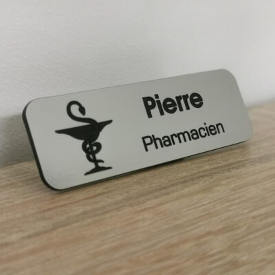 Badge pharmacien personnalisé